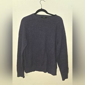J Crew Lambs Wool Sweater Crewneck Mens Large  Knit Long Sleeve Pullover